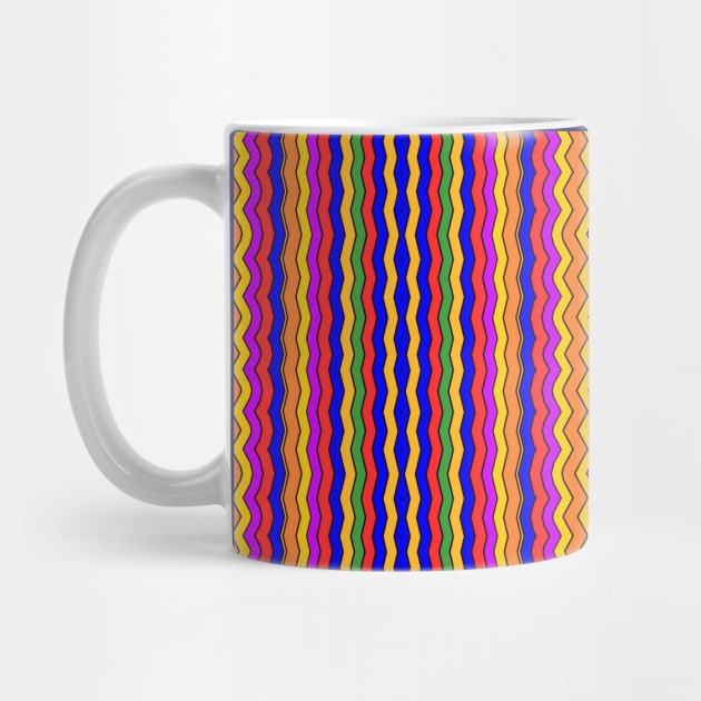 Wavy Colorful Stripes by Amanda1775